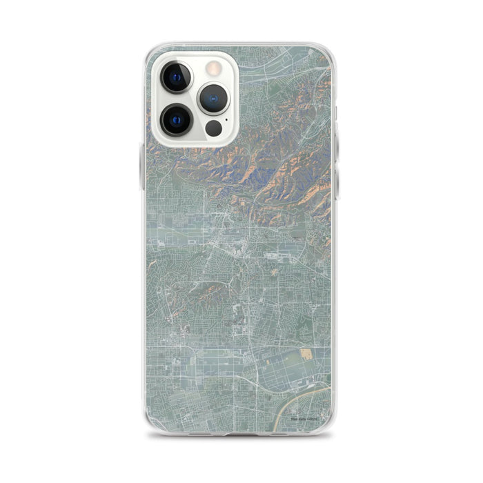 Custom iPhone 12 Pro Max Brea California Map Phone Case in Afternoon
