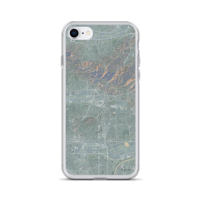 Custom iPhone SE Brea California Map Phone Case in Afternoon