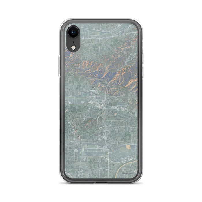 Custom iPhone XR Brea California Map Phone Case in Afternoon