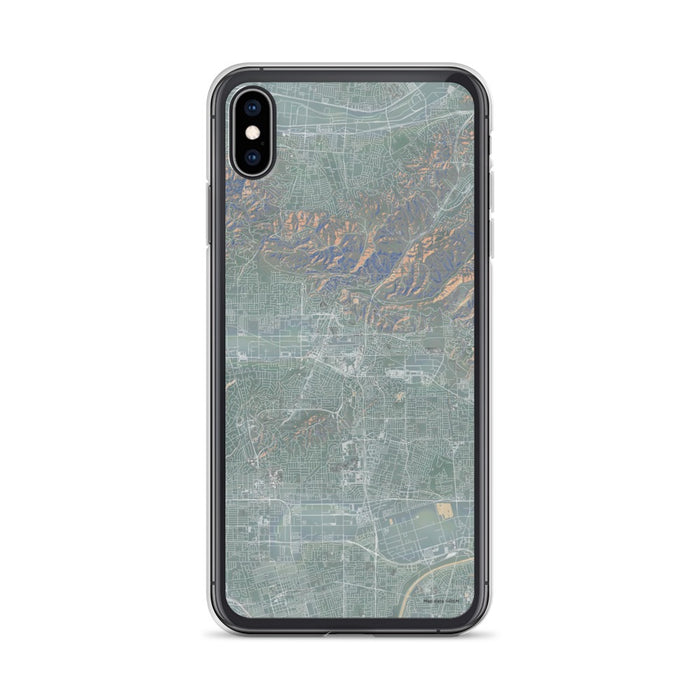 Custom iPhone XS Max Brea California Map Phone Case in Afternoon
