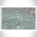 Brea California Map Print Landscape Orientation in Afternoon Style With Shaded Background