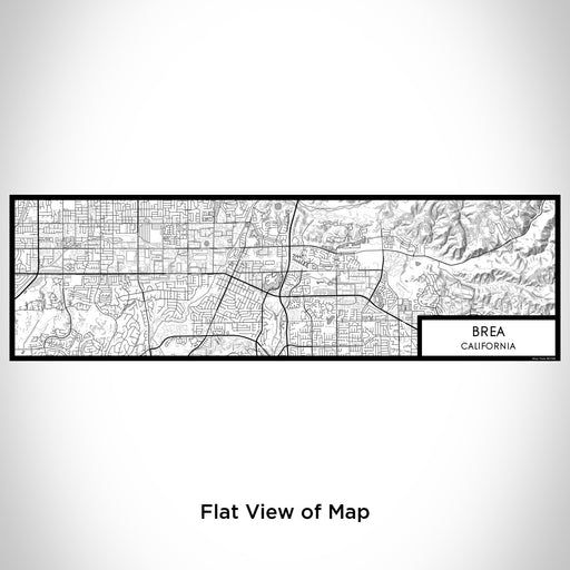 Flat View of Map Custom Brea California Map Enamel Mug in Classic