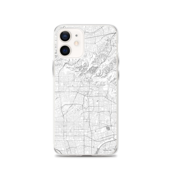 Custom iPhone 12 Brea California Map Phone Case in Classic