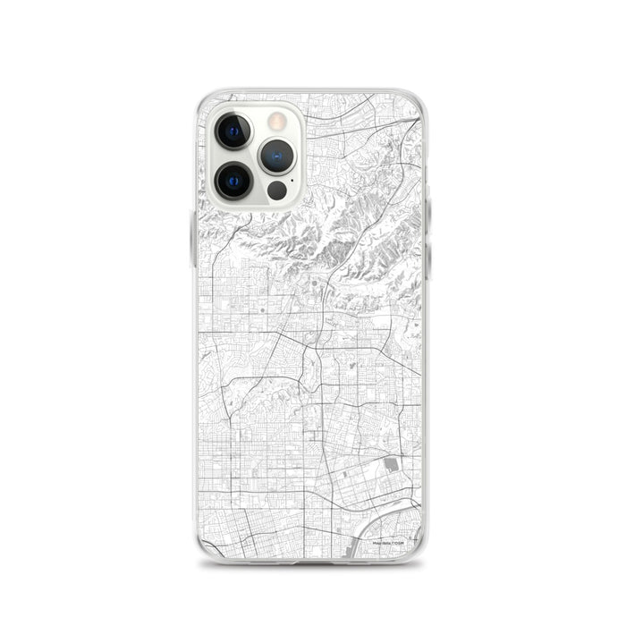 Custom iPhone 12 Pro Brea California Map Phone Case in Classic
