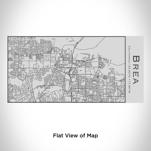 Rendered View of Brea California Map Engraving on 17oz Stainless Steel Insulated Cola Bottle