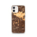 Custom iPhone 12 Brea California Map Phone Case in Ember