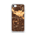 Custom iPhone SE Brea California Map Phone Case in Ember