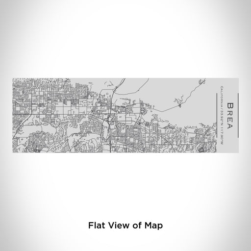 Rendered View of Brea California Map Engraving on 10oz Stainless Steel Insulated Cup with Sipping Lid