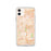 Custom iPhone 11 Brea California Map Phone Case in Watercolor