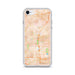 Custom iPhone SE Brea California Map Phone Case in Watercolor