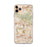 Custom iPhone 11 Pro Max Brea California Map Phone Case in Woodblock