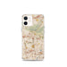 Custom iPhone 12 mini Brea California Map Phone Case in Woodblock