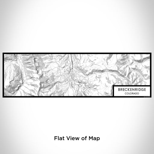 Flat View of Map Custom Breckenridge Colorado Map Enamel Mug in Classic