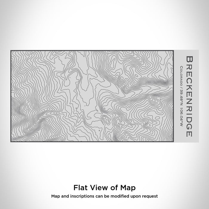 Rendered View of Breckenridge Colorado Map Engraving on 17oz Stainless Steel Insulated Cola Bottle