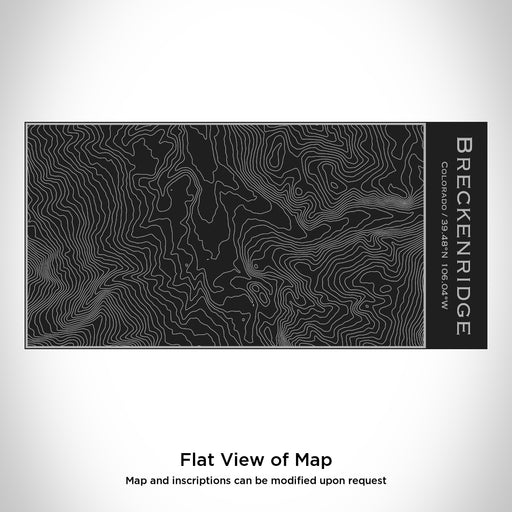 Rendered View of Breckenridge Colorado Map Engraving on 17oz Stainless Steel Insulated Cola Bottle in Black