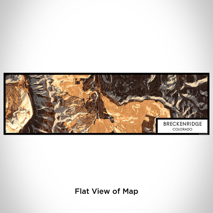 Flat View of Map Custom Breckenridge Colorado Map Enamel Mug in Ember