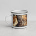 Left View Custom Breckenridge Colorado Map Enamel Mug in Ember