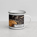 Right View Custom Breckenridge Colorado Map Enamel Mug in Ember