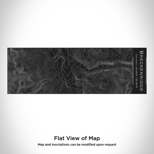 Rendered View of Breckenridge Colorado Map Engraving on 10oz Stainless Steel Insulated Cup with Sliding Lid in Black