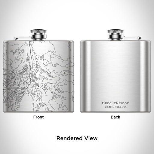 Rendered View of Breckenridge Colorado Map Engraving on undefined