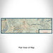 Flat View of Map Custom Breckenridge Colorado Map Enamel Mug in Woodblock