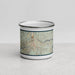 Front View Custom Breckenridge Colorado Map Enamel Mug in Woodblock