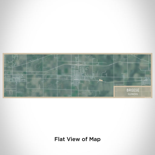 Flat View of Map Custom Breese Illinois Map Enamel Mug in Afternoon