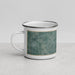 Left View Custom Breese Illinois Map Enamel Mug in Afternoon