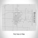 Rendered View of Breese Illinois Map Engraving on 20oz Stainless Steel Insulated Bottle with Bamboo Top