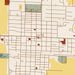 Breese Illinois Map Print in Woodblock Style Zoomed In Close Up Showing Details