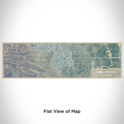 Flat View of Map Custom Brentwood California Map Enamel Mug in Afternoon