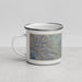 Left View Custom Brentwood California Map Enamel Mug in Afternoon