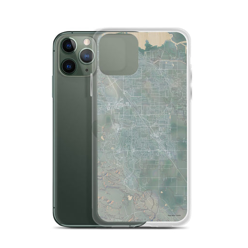 Custom Brentwood California Map Phone Case in Afternoon