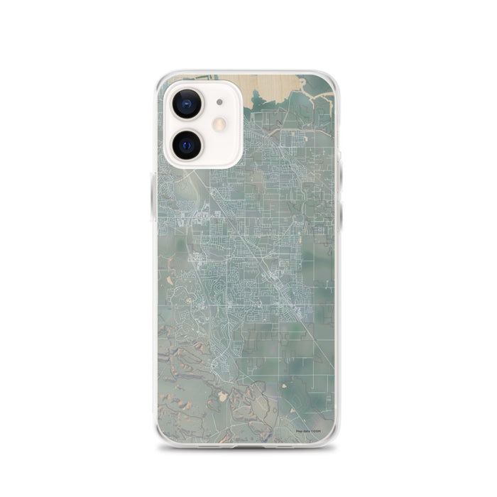 Custom iPhone 12 Brentwood California Map Phone Case in Afternoon