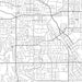 Brentwood California Map Print in Classic Style Zoomed In Close Up Showing Details