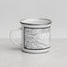 Left View Custom Brentwood California Map Enamel Mug in Classic