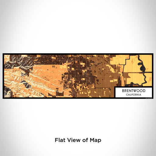 Flat View of Map Custom Brentwood California Map Enamel Mug in Ember