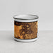 Front View Custom Brentwood California Map Enamel Mug in Ember