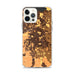 Custom iPhone 12 Pro Max Brentwood California Map Phone Case in Ember