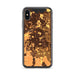 Custom iPhone X/XS Brentwood California Map Phone Case in Ember