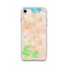 Custom iPhone SE Brentwood California Map Phone Case in Watercolor