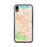 Custom iPhone XR Brentwood California Map Phone Case in Watercolor