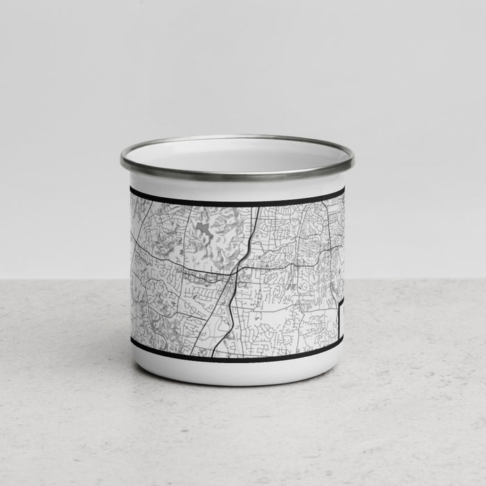 Front View Custom Brentwood Tennessee Map Enamel Mug in Classic