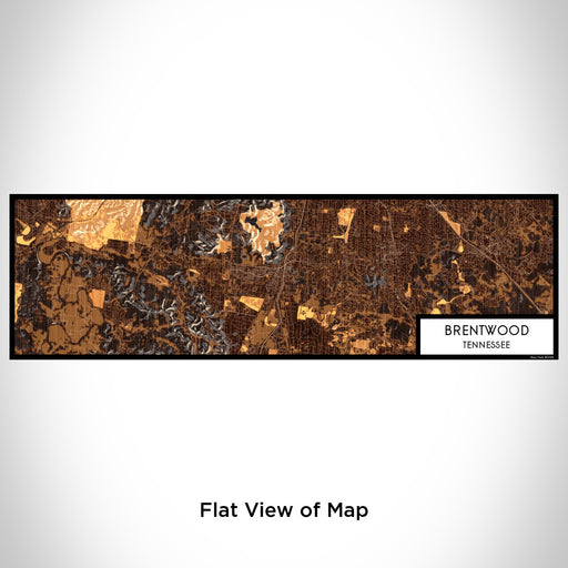 Flat View of Map Custom Brentwood Tennessee Map Enamel Mug in Ember