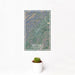 12x18 Brevard North Carolina Map Print Portrait Orientation in Afternoon Style With Small Cactus Plant in White Planter