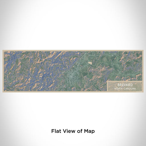 Flat View of Map Custom Brevard North Carolina Map Enamel Mug in Afternoon