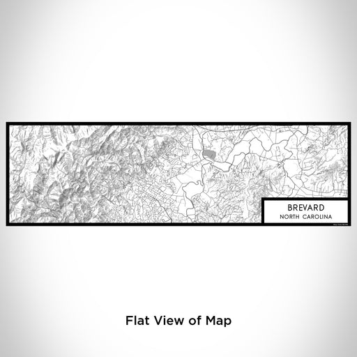 Flat View of Map Custom Brevard North Carolina Map Enamel Mug in Classic