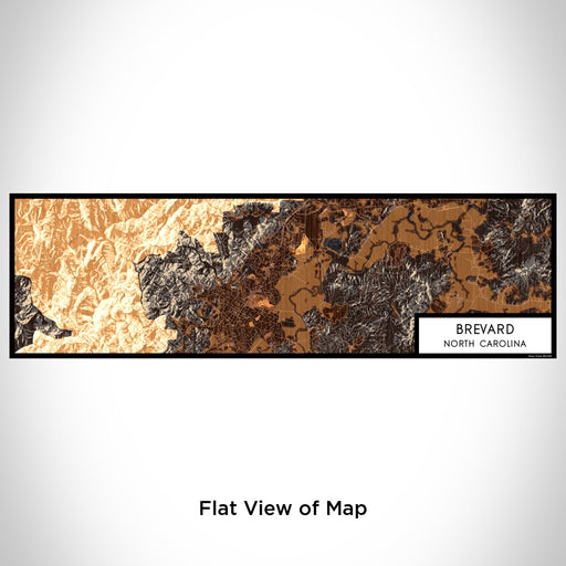 Flat View of Map Custom Brevard North Carolina Map Enamel Mug in Ember