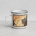Left View Custom Brevard North Carolina Map Enamel Mug in Ember