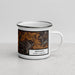 Right View Custom Brevard North Carolina Map Enamel Mug in Ember